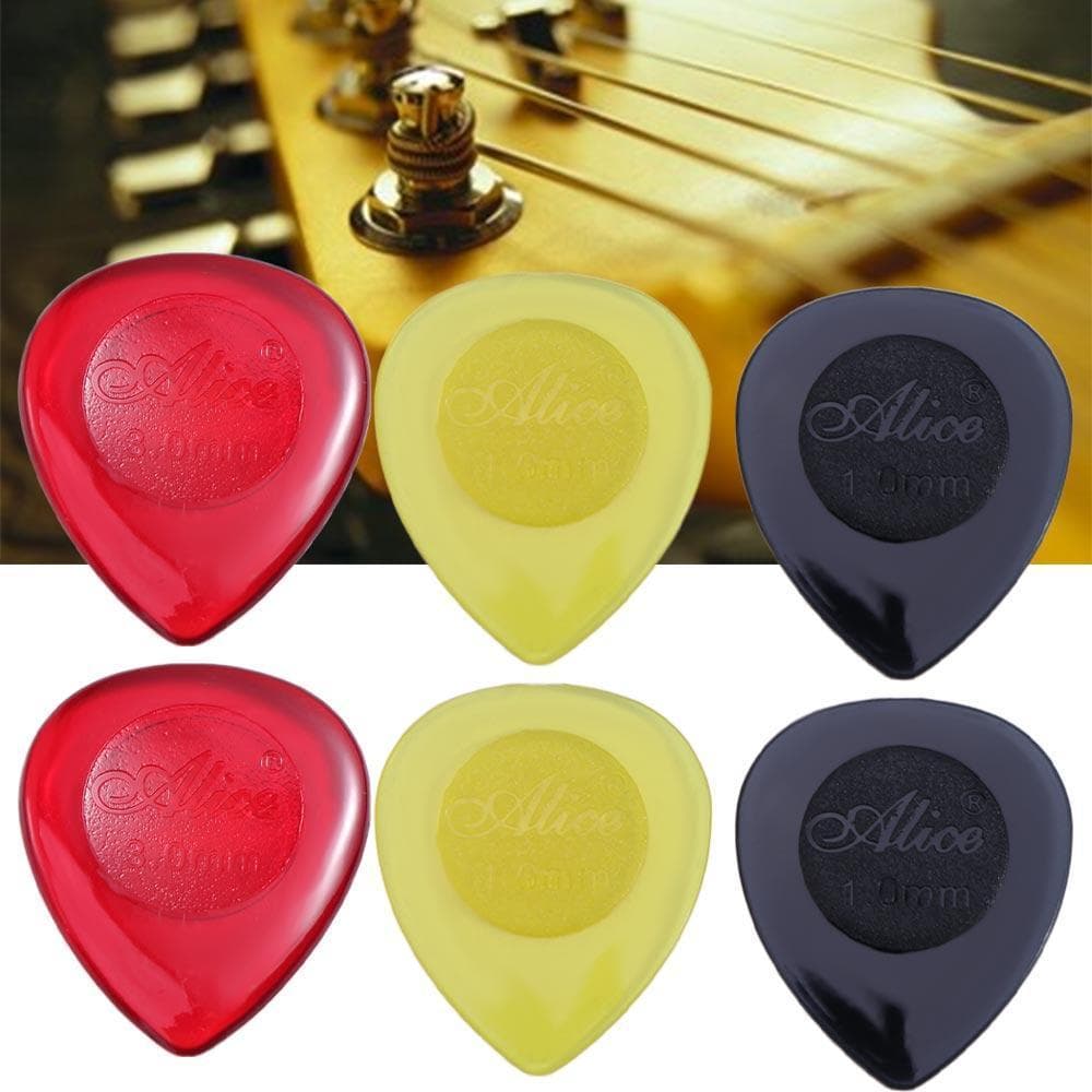 ZHDYEB 10 Peças De Palhetas Para Guitarra Acústica , De Cor Aleatória , Palheta Em Formato De Gota De Espessura