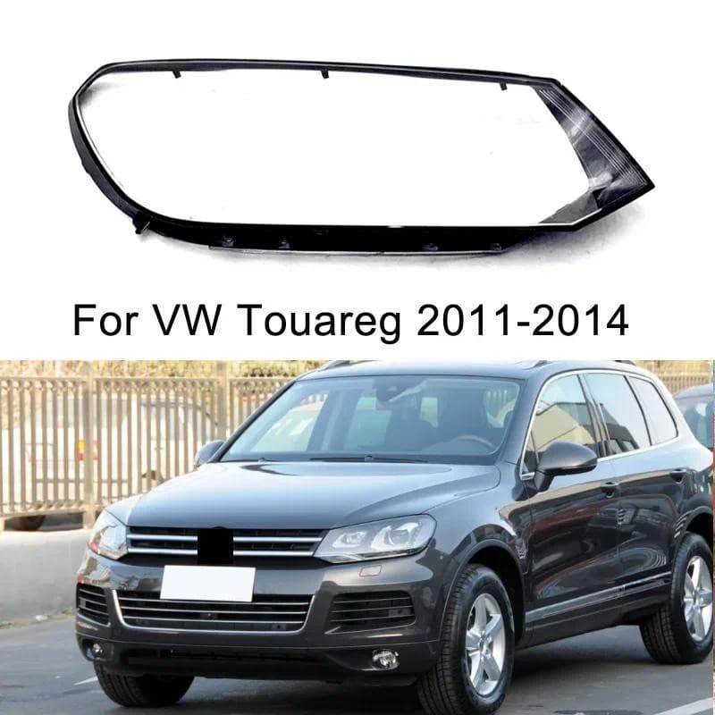 Para VW Volkswagen Touareg 2011 2012 2013 2014 2015 Farol Capa Abajur Sombra Lente Transparente Escudo Da Lâmpada De Vid