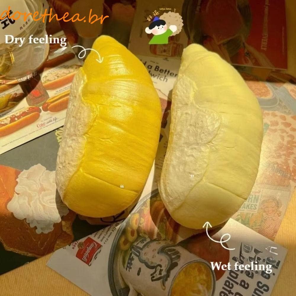 DORETHEA Brinquedo De Apertar De Recuperação Lenta , Durian Simulado Sensorial Elástico , Relaxamento