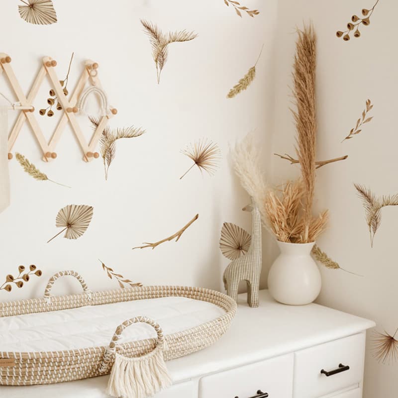 Ins boêmio floresta árvore adesivo de parede estilo BOHO Nordic quarto fundo decoração da parede adesivo removível