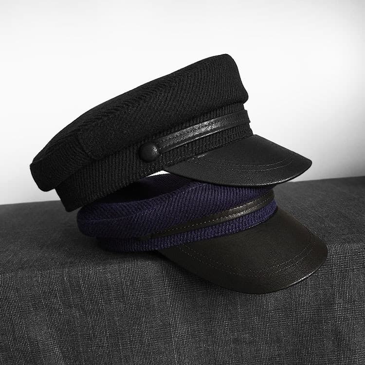 Outono inverno Retro boné de lã chapéu de inverno das mulheres dos homens quente grosso boina Casual All-Match estilo ma