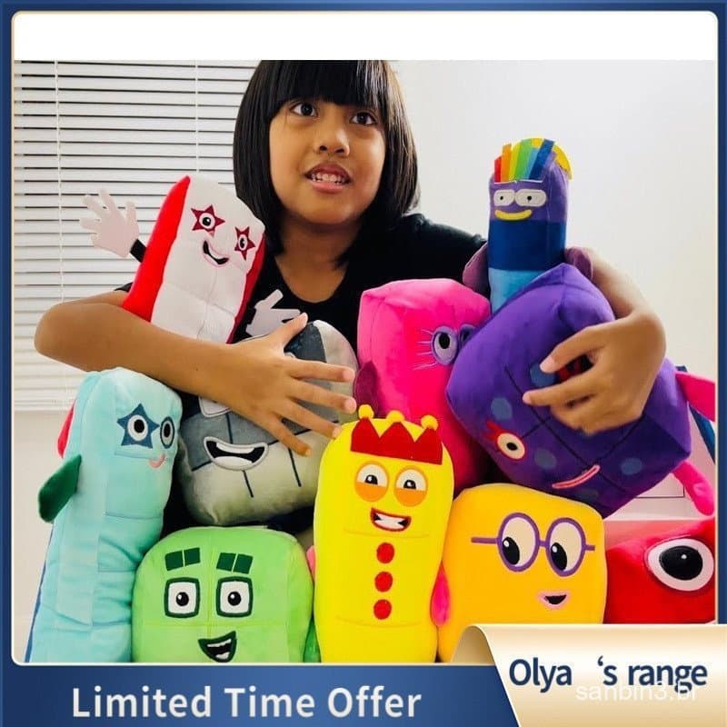 Cute Cartoon Numberblocks Boneca De Pelúcia Brinquedos Recheados Educativos Number Blocks Crianças Brinquedos Crianças C