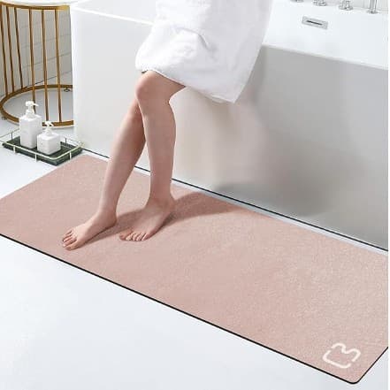 [Novo produto] tapetes de banheiro diatomácea lama absorvente tapetes simples banheira pés tapetes porta do banheiro tap