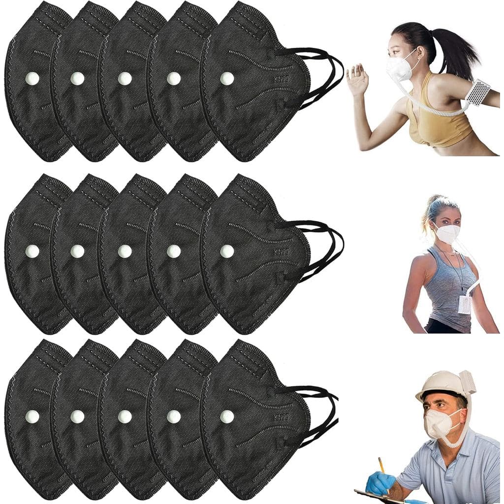 Filtro de Máscara BROAD Rsenr AirPro - 15 Peças, Preto, Compatível com Respirador Elétrico AirPro