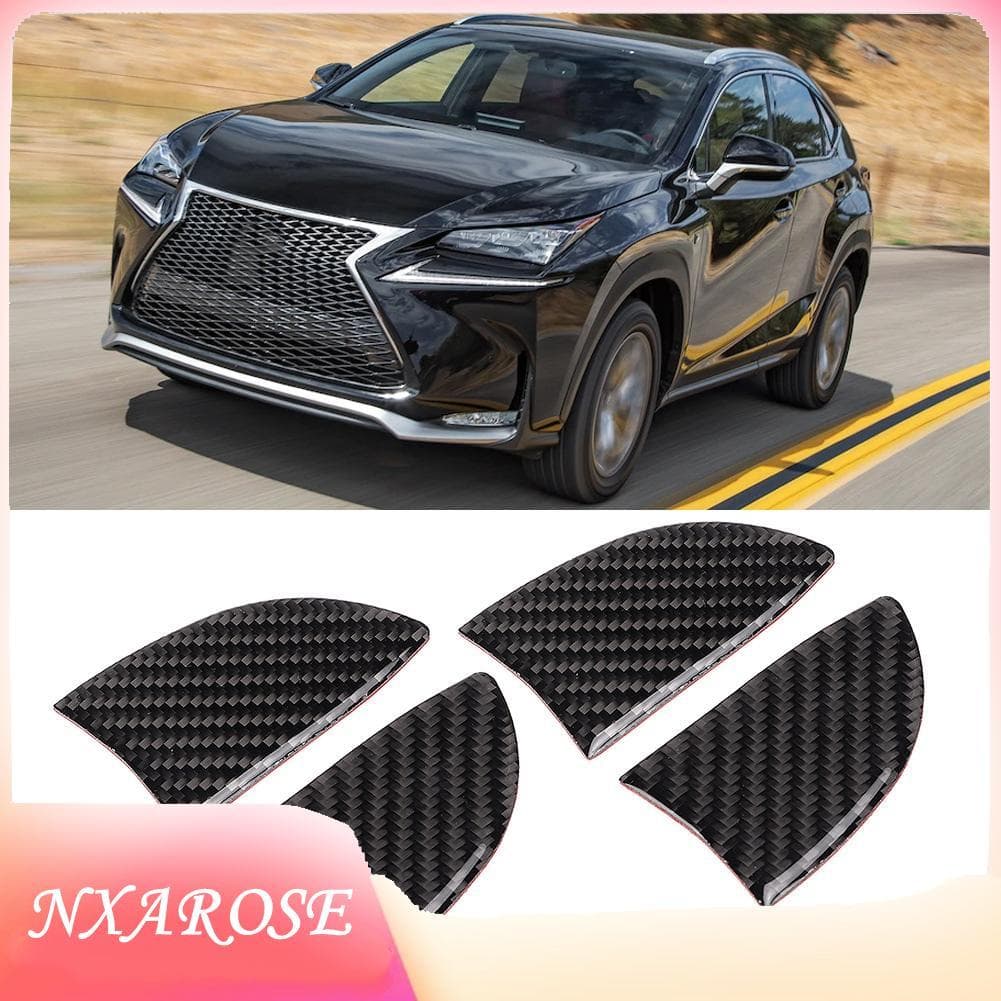 Nxarose Rastky 4 peças de fibra de carbono porta interna tigela guarnição material resistência a altas temperaturas