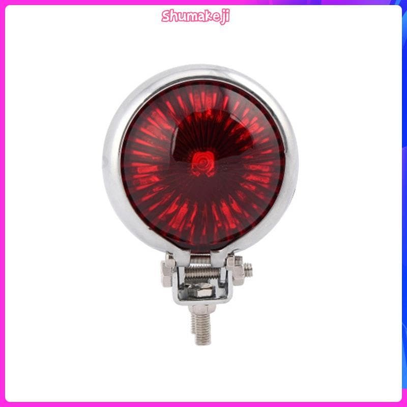 Motocicleta LED Luz Traseira Da Cauda Lâmpada De Parada Freio Moto Para Chopper Café Cromo