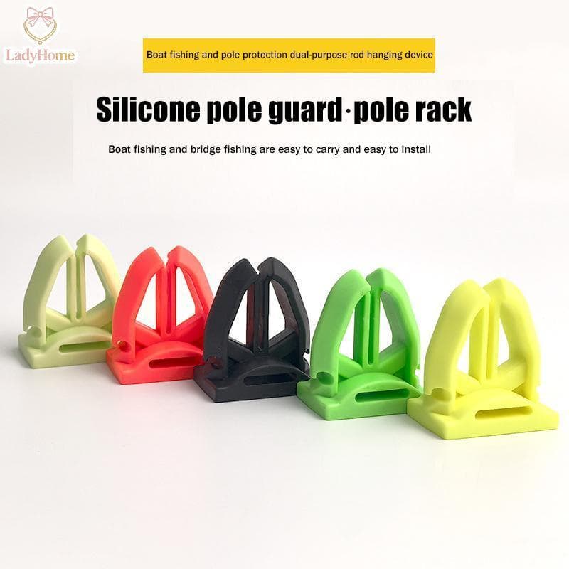 LADYH Suporte Para Vara De Pesca Clipe Fixador Encadernação Ajustável Armazenamento Seguro Em Poste , Ideal Viagens E Ca