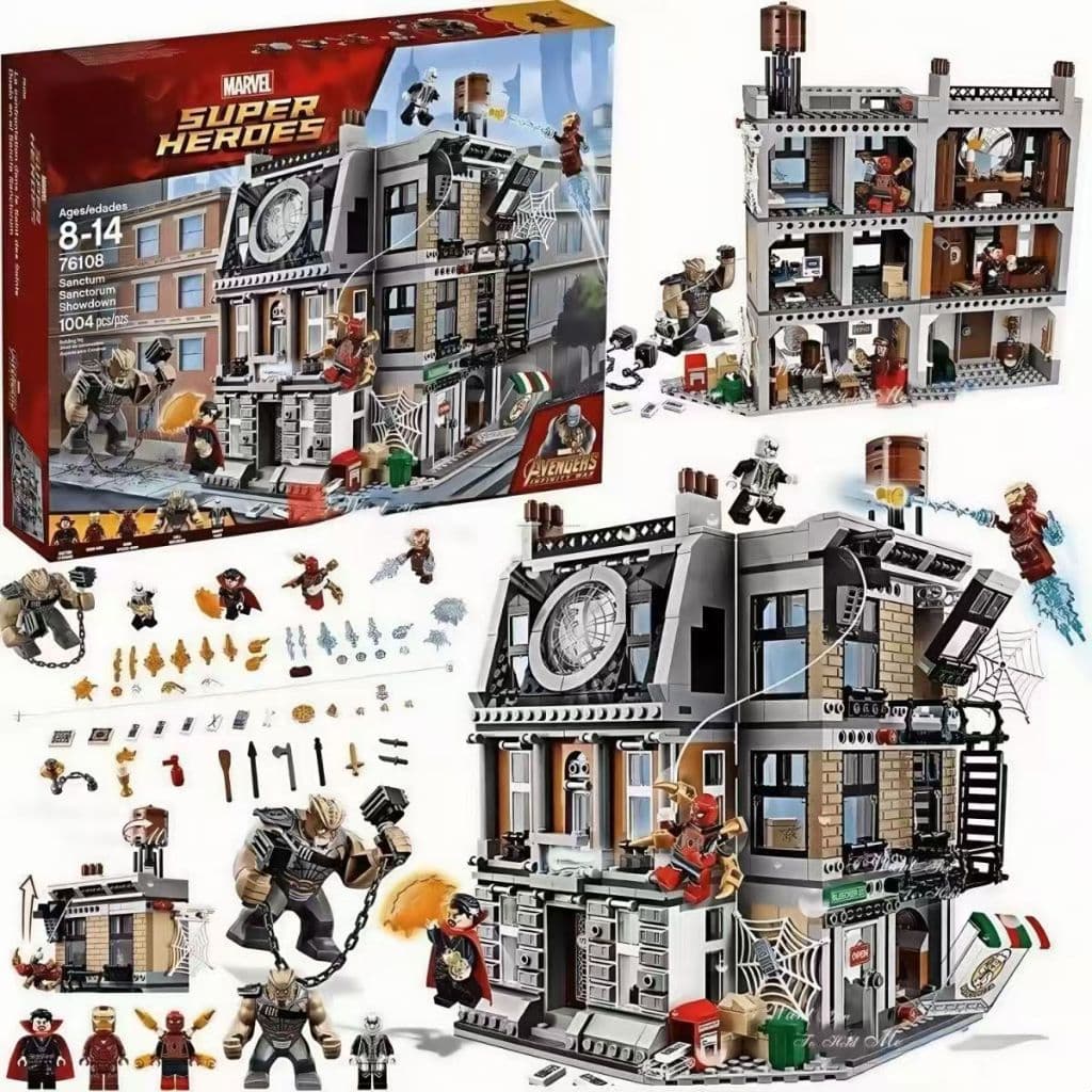 1004 PCS Novo Produto Avengers Superhero Base Montado Bloco de Construção Brinquedo Presente Compatível Lego
