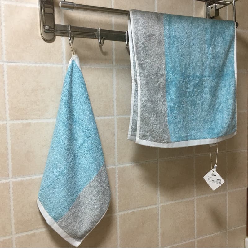 Tianzhu marca conjunto de toalhas de fibra de bambu toalha de rosto + toalha de banho macio pele-amigável absorvente de