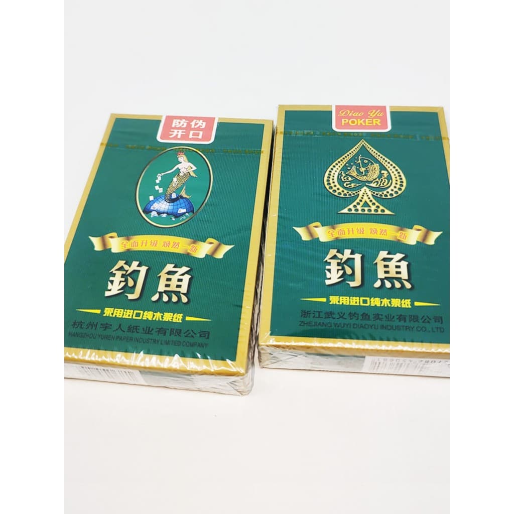 Cartas de jogo de pesca de peixe 8068 clássico um par genuíno comum solitário entretenimento doméstico cartão de xadrez