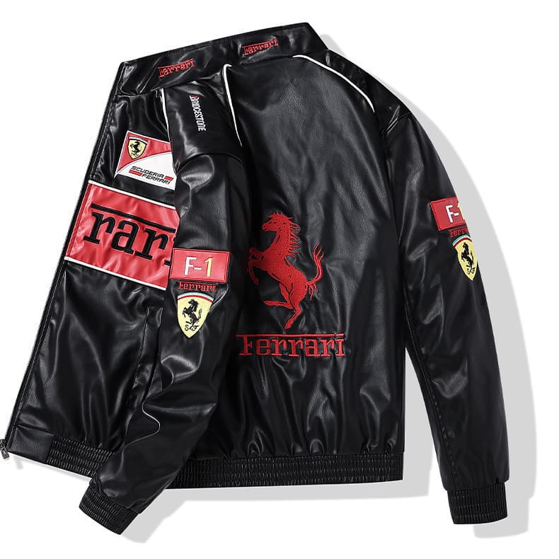 Jaqueta de couro retrô americana para motociclistas, uniforme de beisebol, primavera/outono, estilo piloto, jaqueta de P