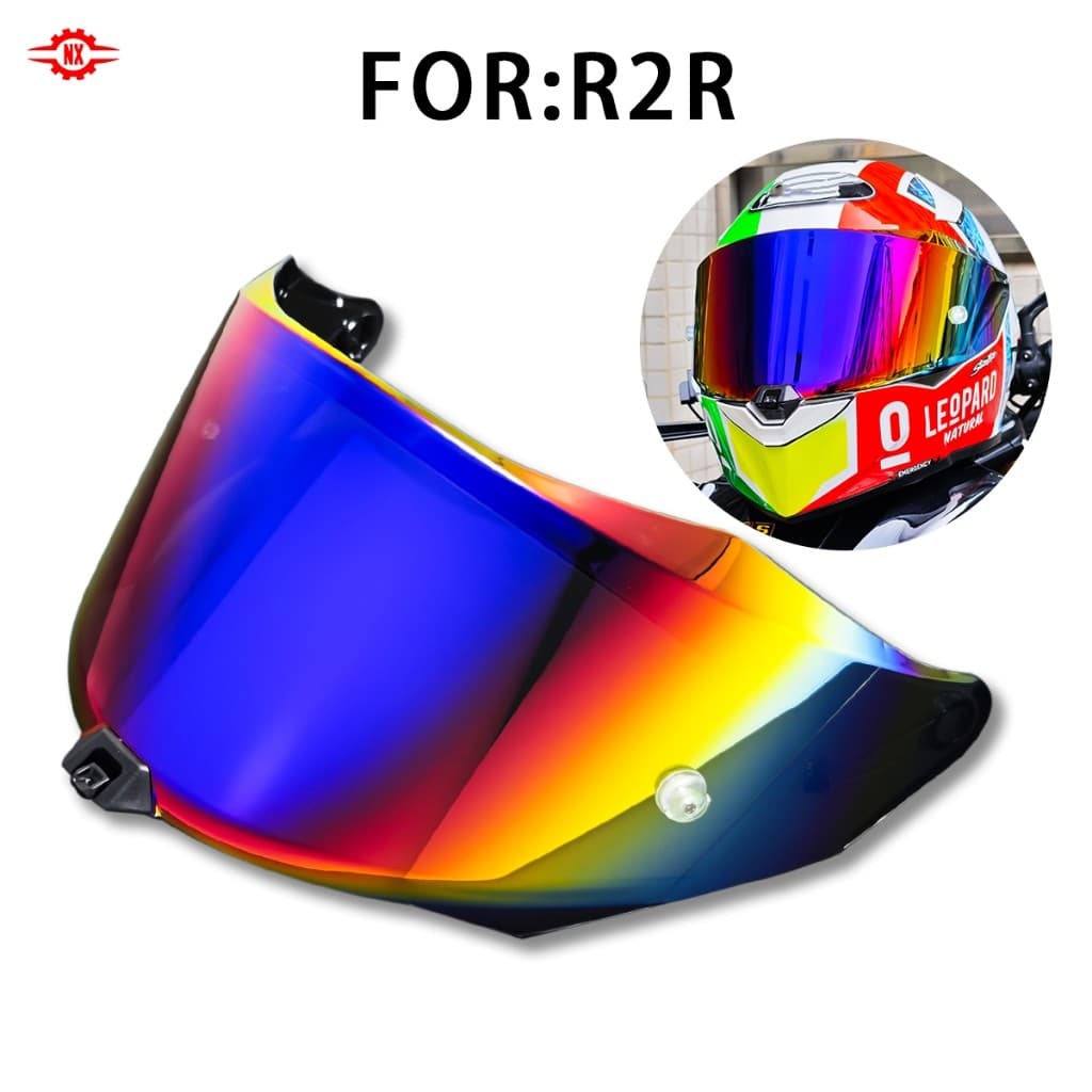 Para KYT R2R Viseira De Capacete De Motocicleta Protetor Solar-Material De PC ,