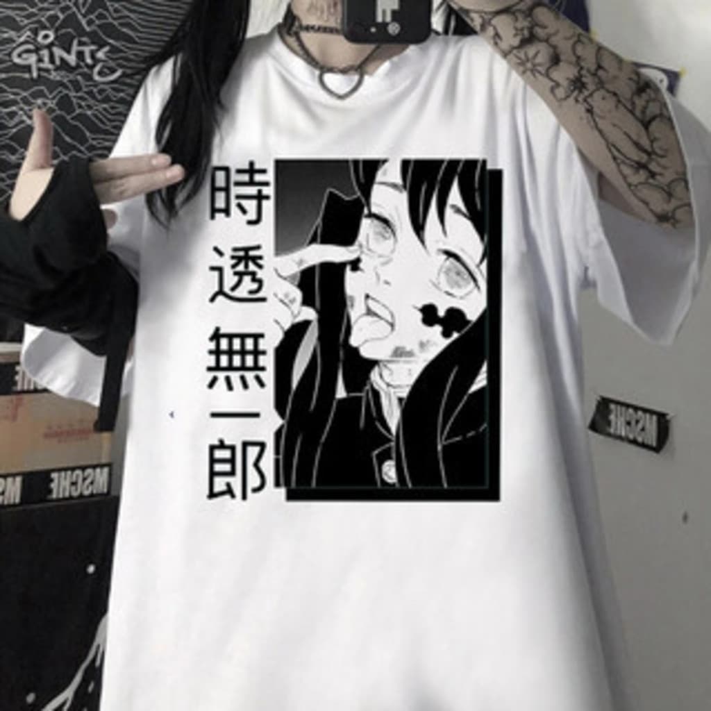 Camiseta Tokito Hashira da névoa Kimetsu no Yaiba Demon Slayer anime Trendy purple