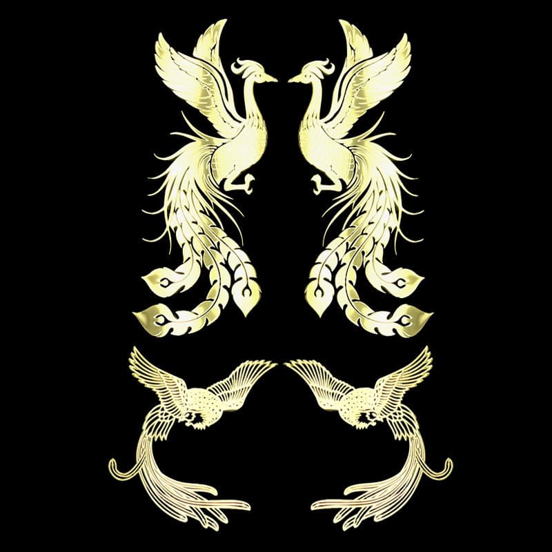 Phoenix padrão adesivo de Metal adesivo de telefone móvel volta escudo decorativo auto-adesivo