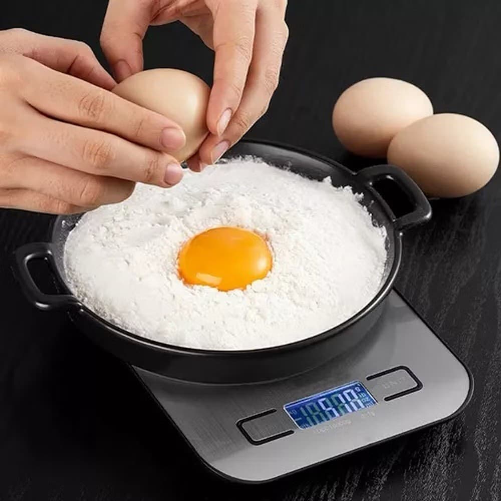 Balança de precisão cozinha Digital 10Kg Com pilhas AA