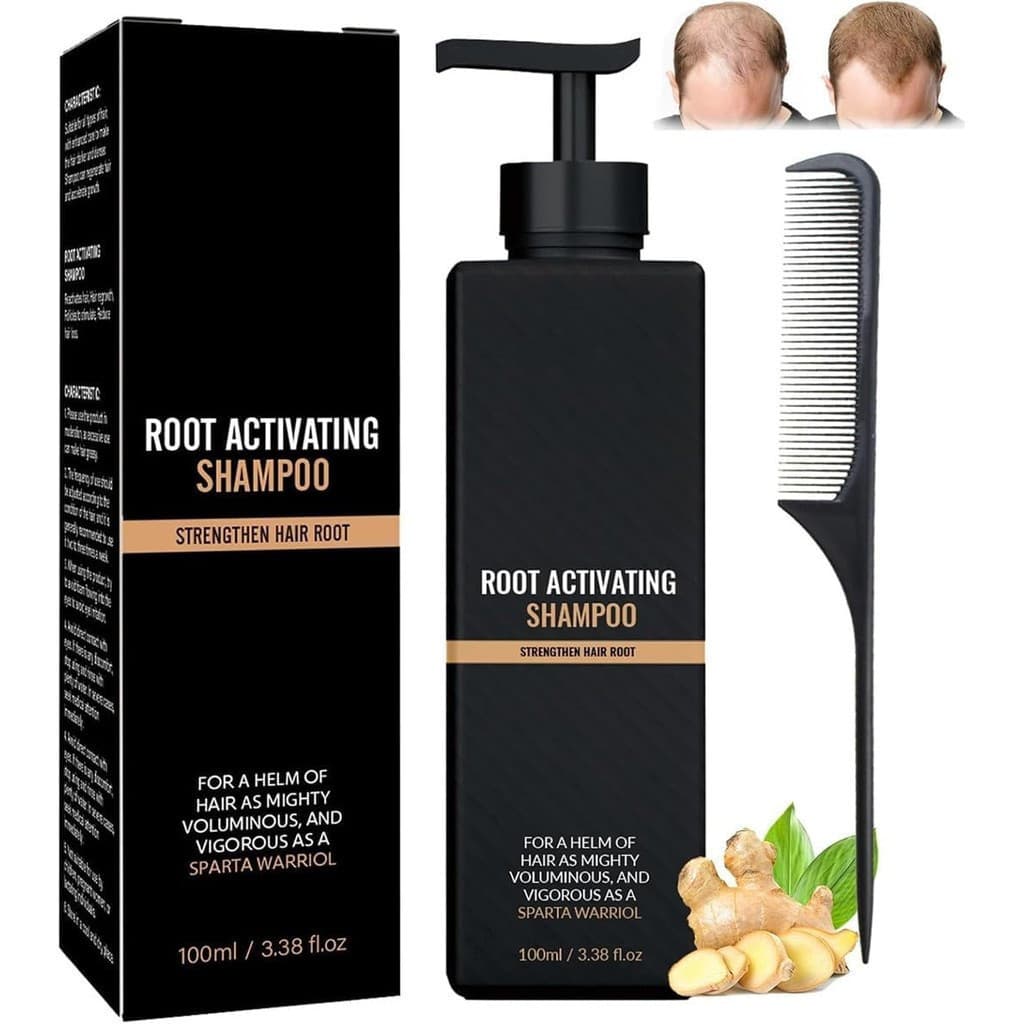 Shampoo Ativador de Raízes, Shampoo Ativador de Raízes Mane, Shampoo Espessante para Queda de Cabelo, Shampoo Natural co