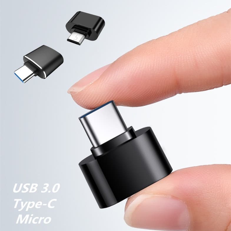 Conversor Adaptador Micro USB OTG Para 3.0 Tipo C Telefone/Android/PC