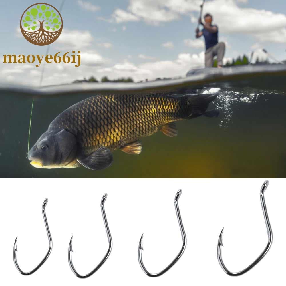 MAOYE66 Anzol Único Gancho Conjunto De Carpa Japão Pesca Isca Viva Gabarito Farpado