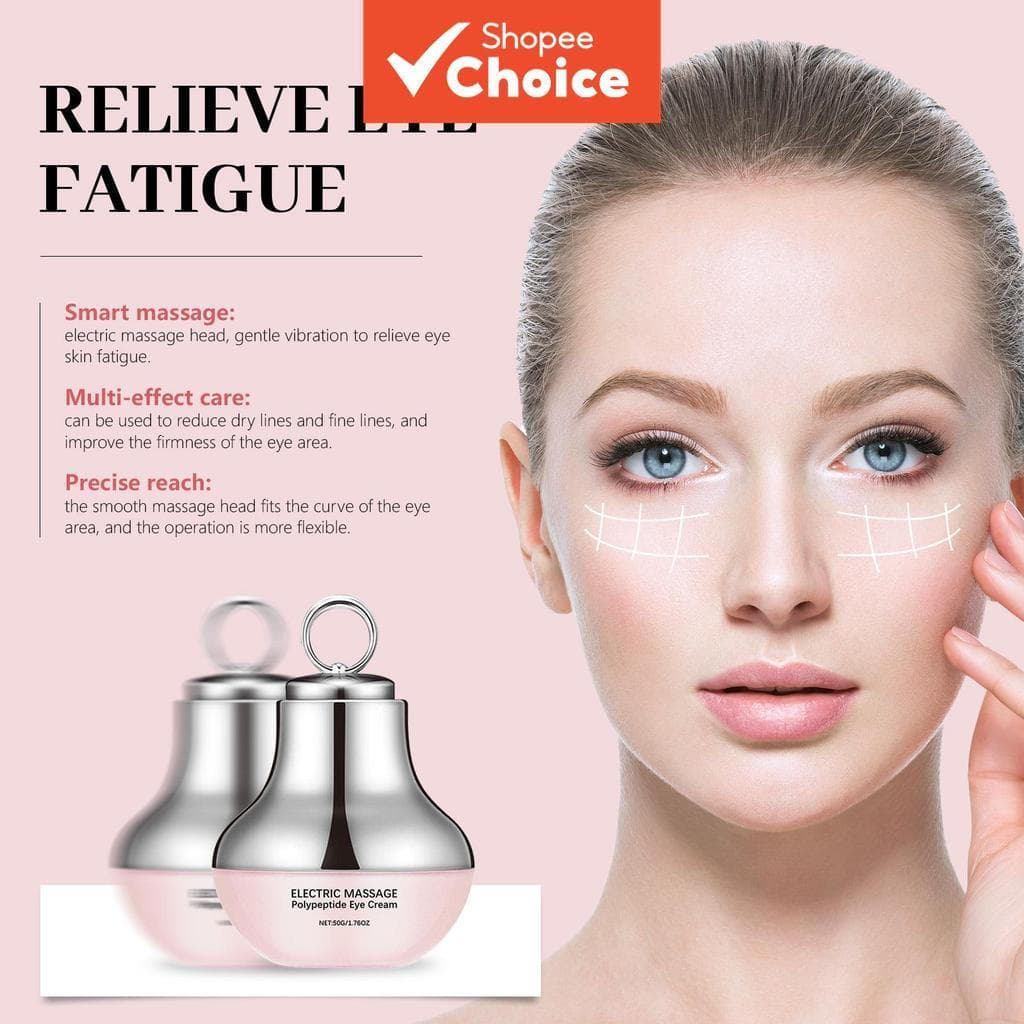 Creme para os Olhos Elétrico de Massagem Hidratante Textura Leve Cuidados Diários com Design Suave Deixa
