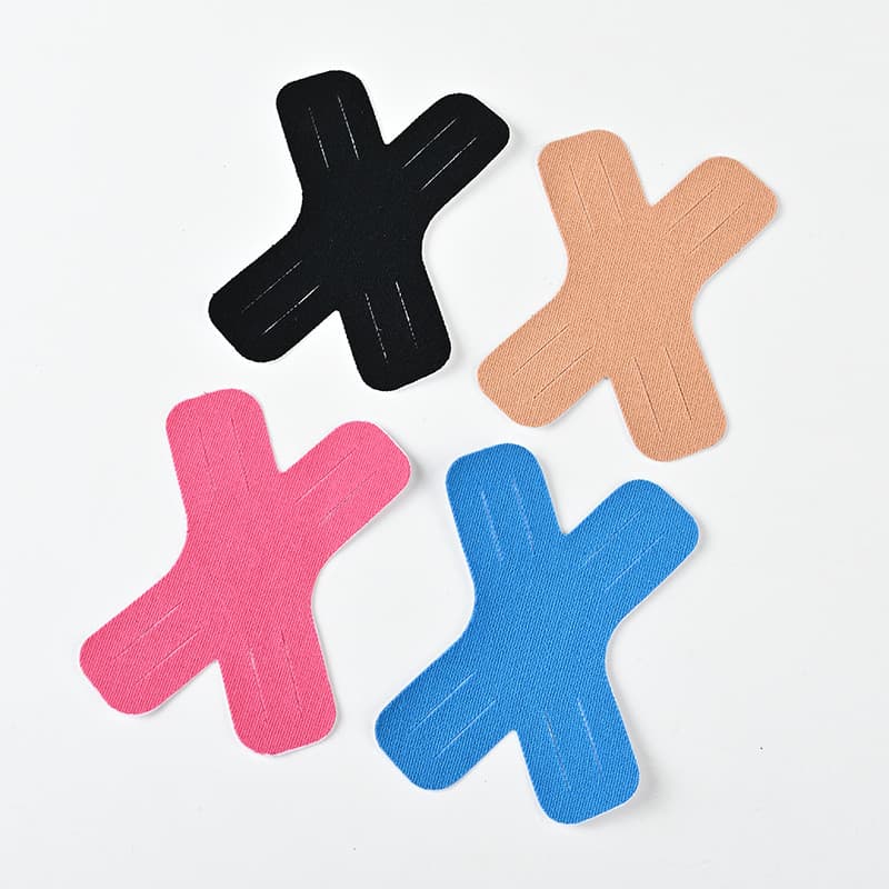 Adesivos musculares em formato especial em forma de X, basquete, Fitness, coxa, ombro, joelho, suporte esportivo, bandag