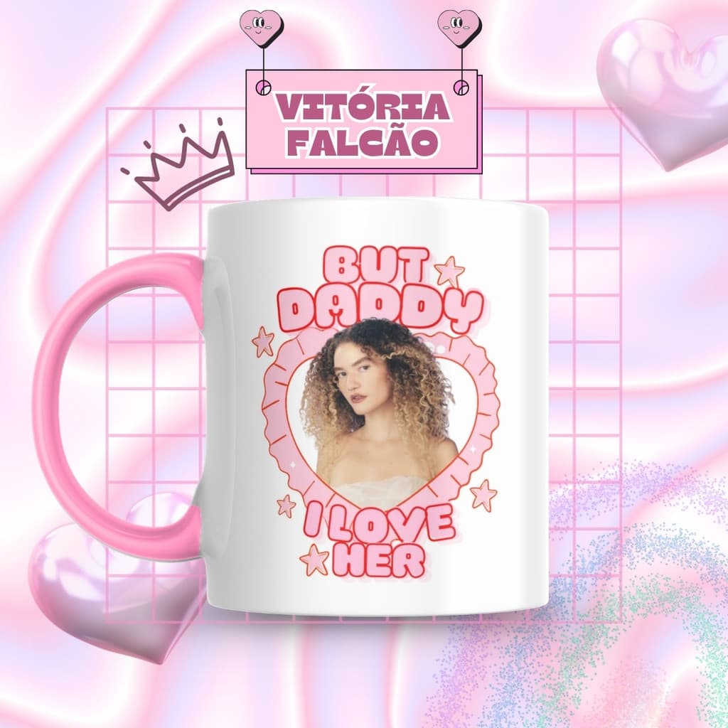 Caneca Xicara Porcelana 325ml Anavitória Vitória Falcão Fãs Personalizada Presente Decoração Casa