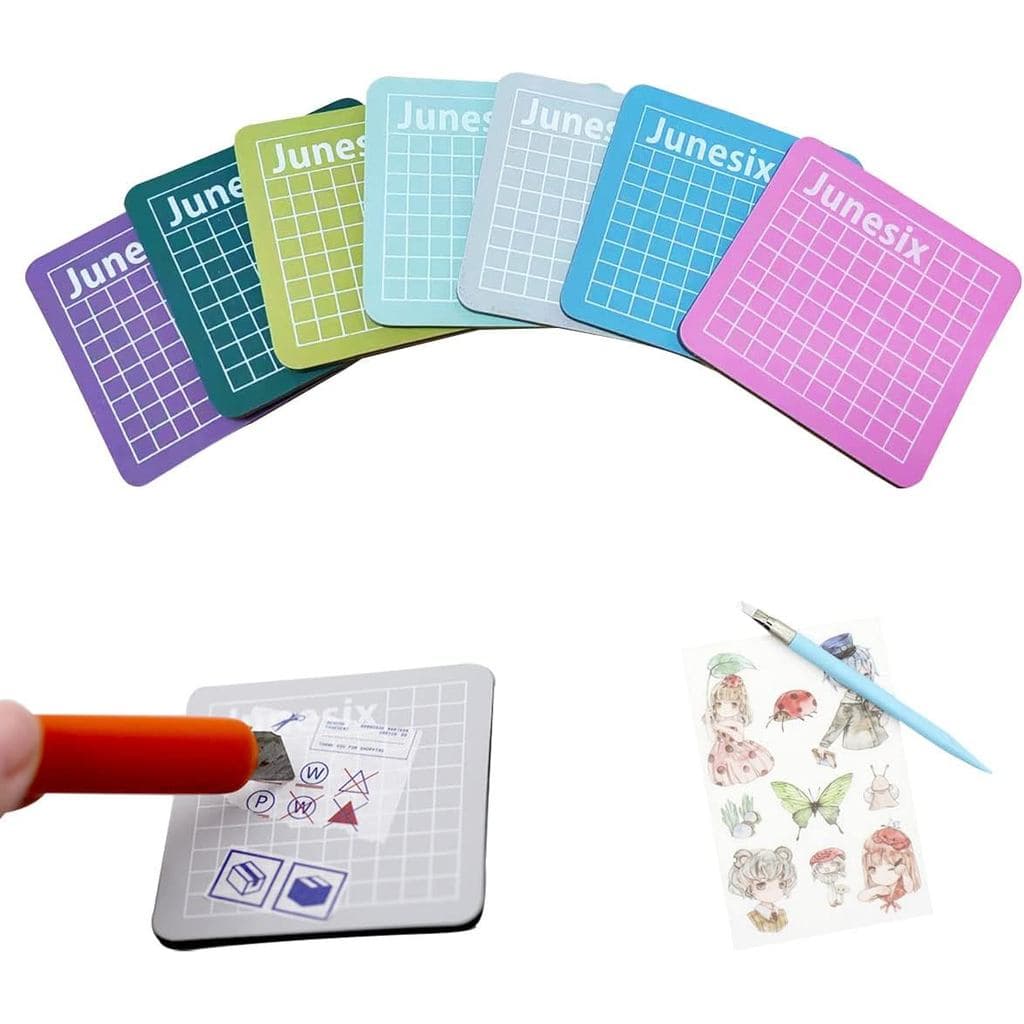 7 Peças de Mini Tapete de Corte Auto-Regenerativo para Artesanato, Tapete de Corte Pequeno para Costura, Base de Corte M