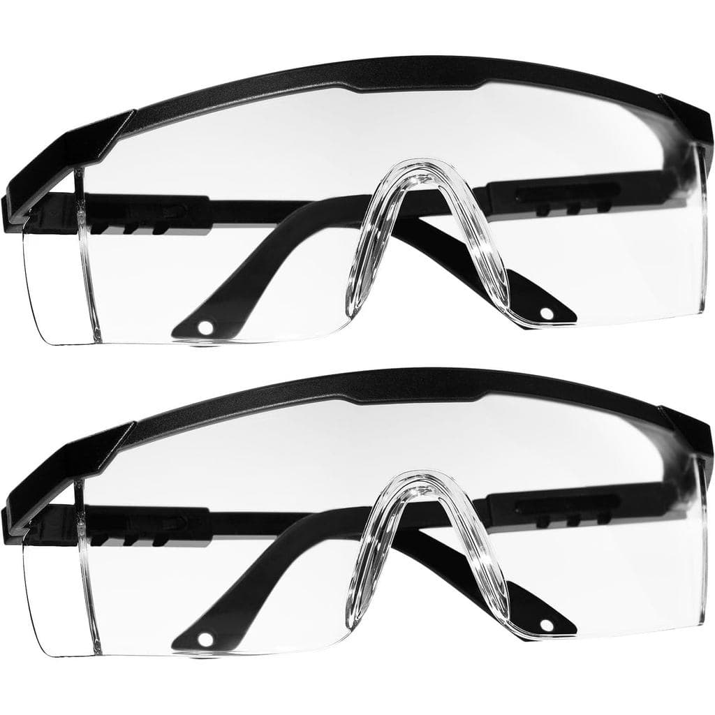 Pacote com 2 Óculos de Segurança VICOGARD Premium com Lentes Transparentes Antiembaçantes e Proteção Lateral Integrada —