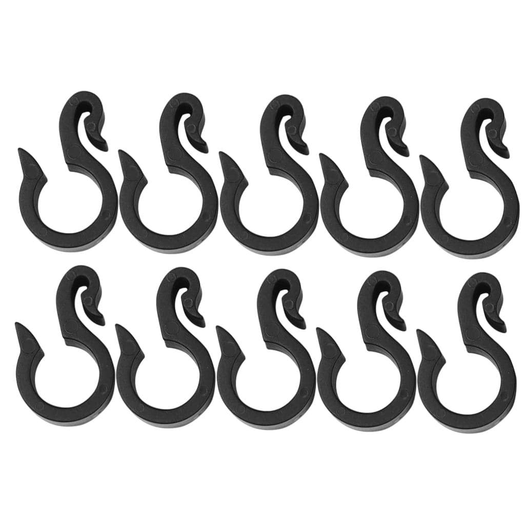 LIOOBO 50pcs Garden Hose Buckle S Hook Adjustable Hose Clamp Heavy Duty Hooks for Hanging Irrigation Cord Holder Utility
