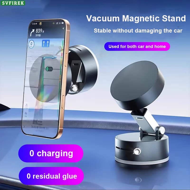 Mini Suporte De Ventosa Magnética A Vácuo Dobrável Telescópico Preguiçoso Do Telefone Móvel Portátil Carro