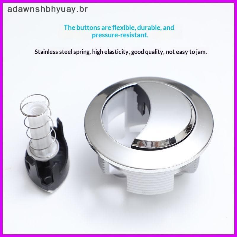 Válvula De Tanque De Assento De Vaso Sanitário Com Botão Duplo Adwnshbyuay 38mm 48mm 58mm Kit De Descarga Universal Aces