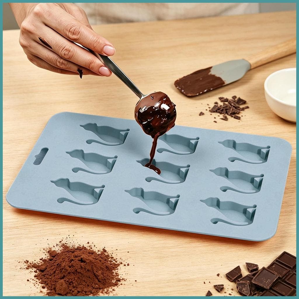 Molde De Gelo De Silicone Com 9 Cavidades , Resistente Ao Calor , Fabricante De Gatos , Bandeja , Moldes Para Freezer Co