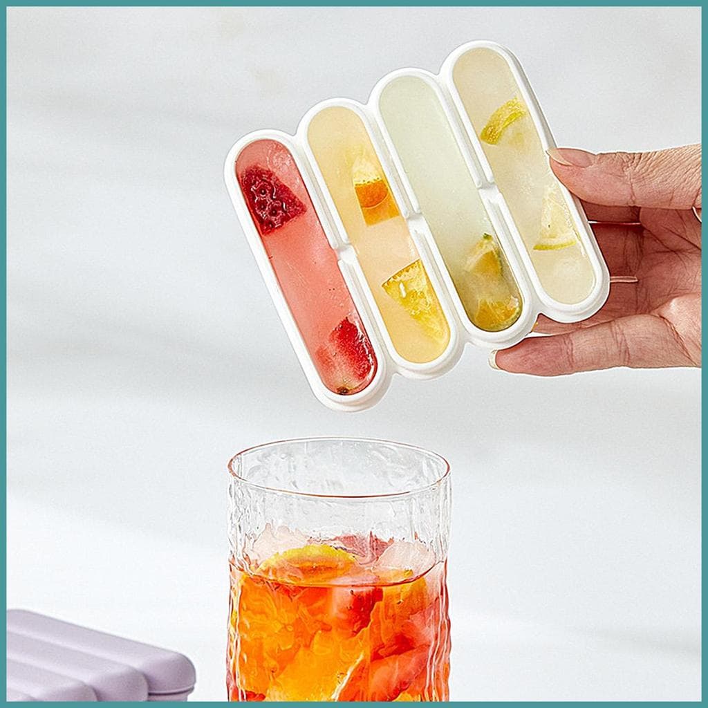 Bandeja De Gelo Retangular Ferramenta De Cozinha Silicone Fabricante De Vara Para Casa Apartamento Reuniões Família Noit