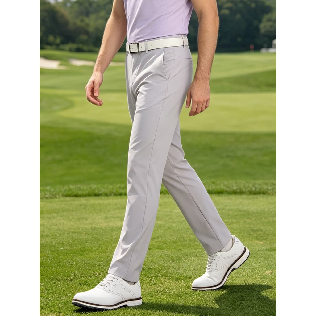 Calças masculinas de golfe de verão elásticas de secagem rápida respirável calças de bola esportiva calças de golfe masc