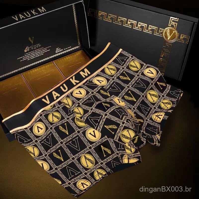 Roupa Íntima Masculina Magnética de Luxo, Cuecas Boxer Masculinas, Respirável e Confortável, Cuecas Boxer Masculinas de