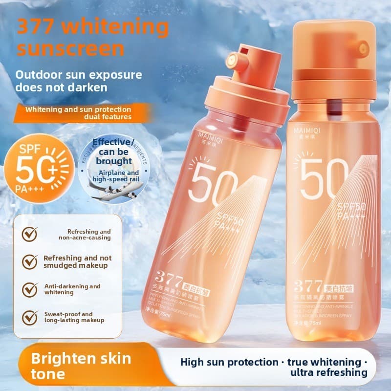 377 Multi Efeito Clareamento Isolamento Protetor Solar spray De Verão Portátil Clareador