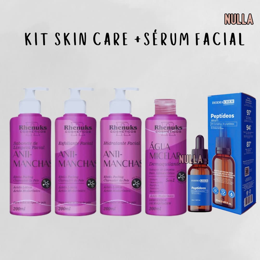 KIT DE SKIN ANTI MANCHAS + SÉRUM PEPTÍDEOS FACIAL - Rhenuks