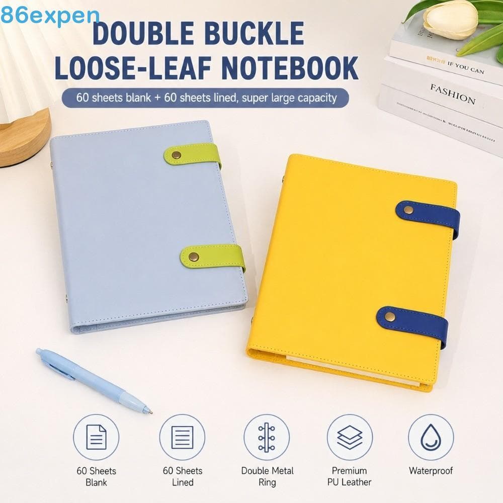Planejador De Papel EXPEN1 , Blocos De Notas , Capa De Couro PU , Bloco A5 B5 , Desenho , Caderno De Cor Sólida
