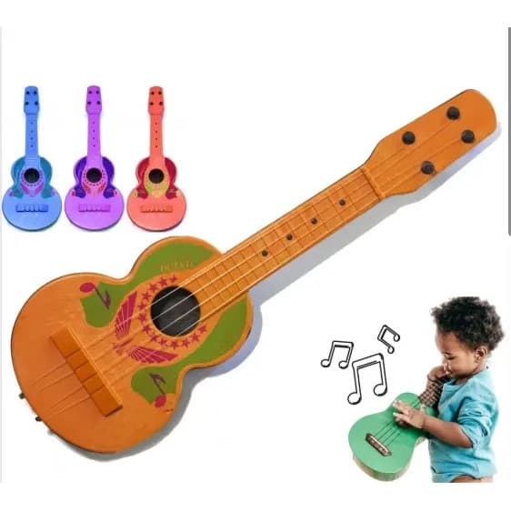 Mini Violão Infantil Acústico Crianças Brinquedo De Plástico