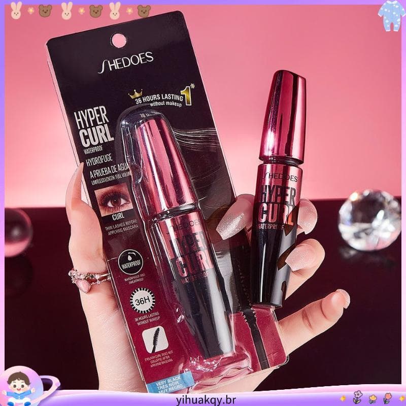 Shedoes Novo Estilo Rosa Gordo Ferris Curling Máscara Longa Ultra Longa Duração À Prova D 'Água Sweatproof Secagem Rápid