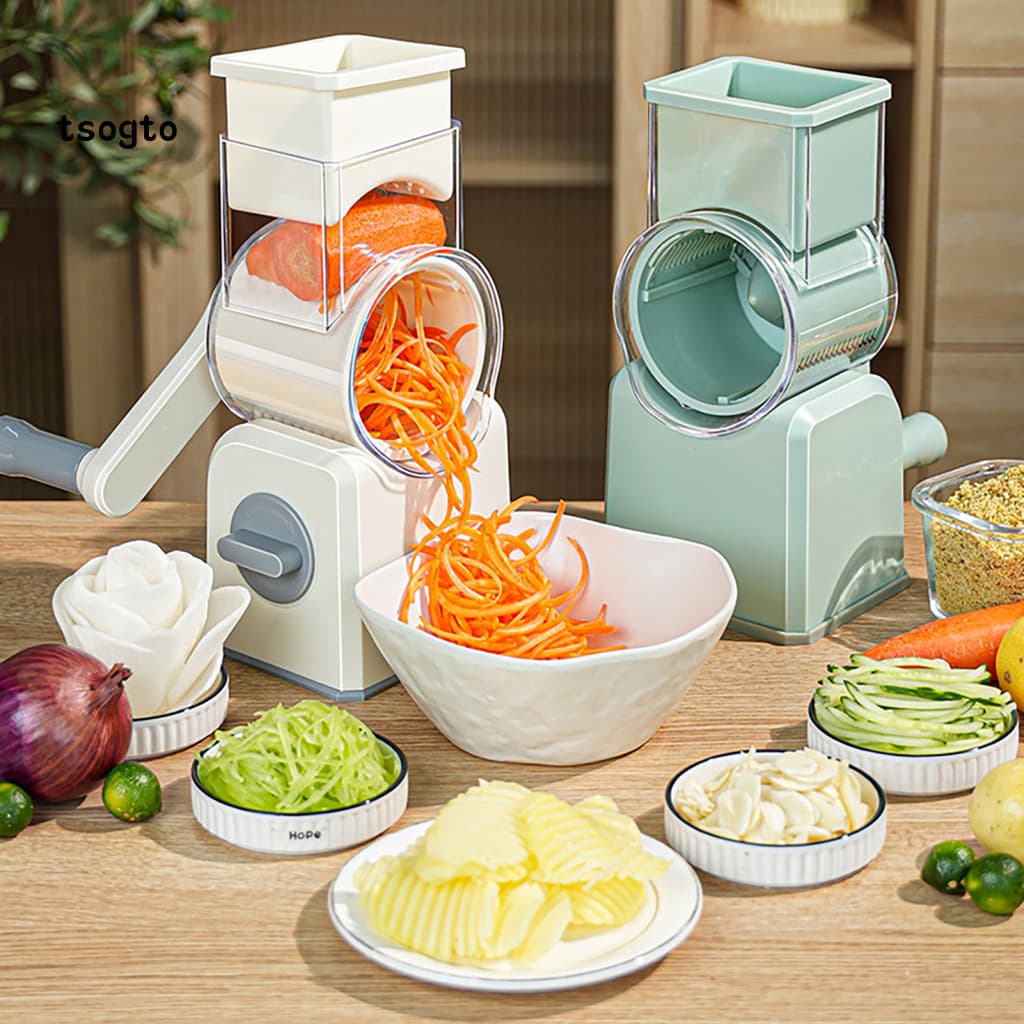 [TS] Ferramenta De Fatiador De Cozinha Cortador De Vegetais Seguro , Alimentos Para Camping , Processador Manual Uso Diá