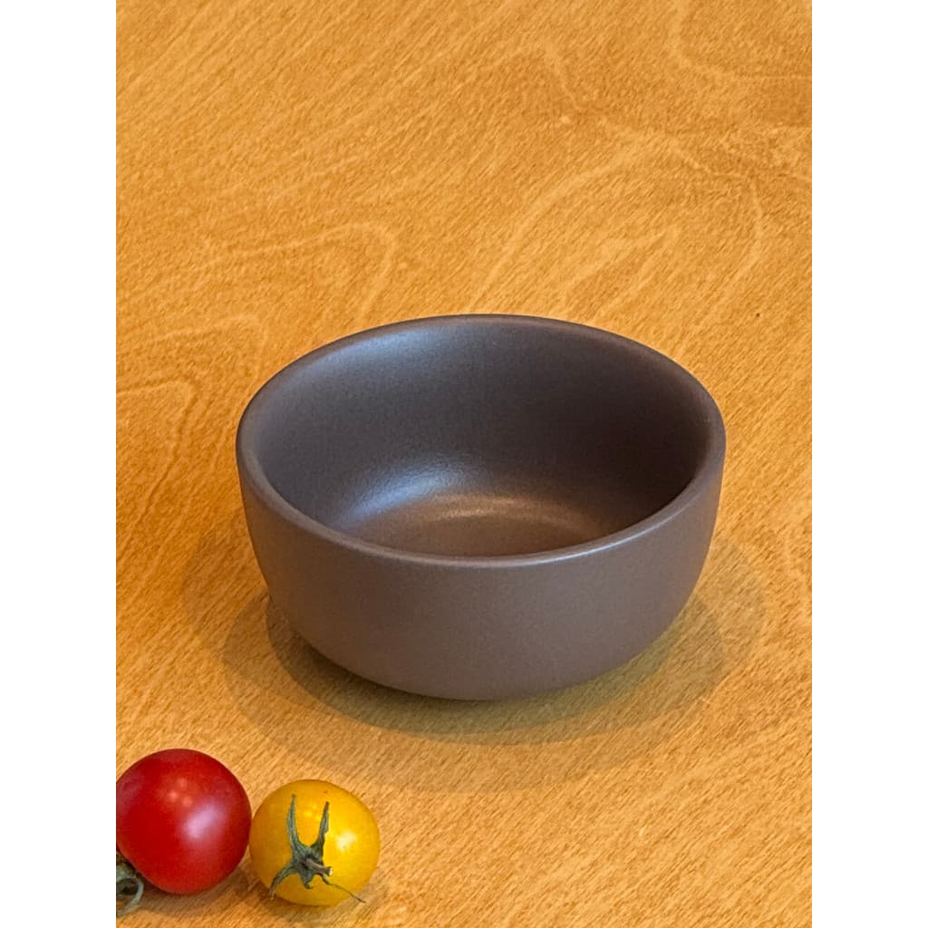 Simples Tuxton cerâmica pequena tigela cinza redonda tigela de arroz frutas sobremesa café da manhã doméstico tigela peq