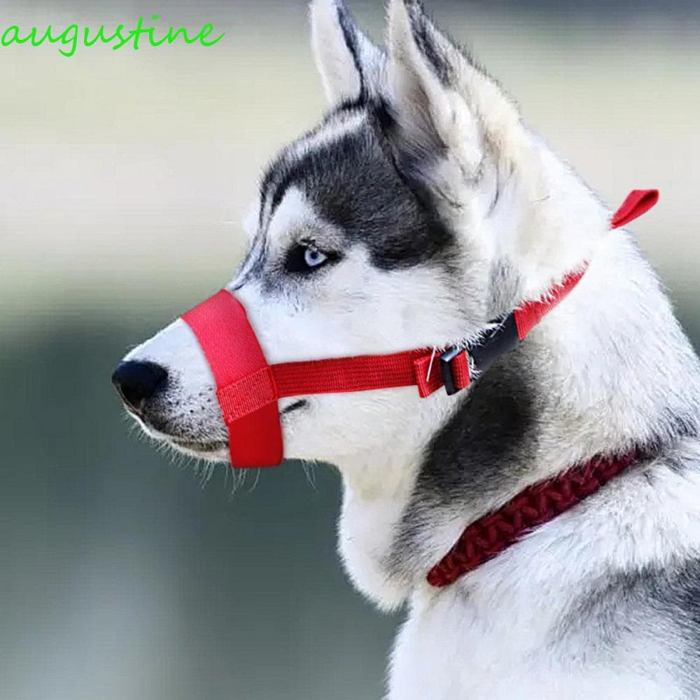 AUGUSTINE Dog Straps Máscara Durável Parar De Latir Respirável Colorido Anti-Mordida Nylon Puddy Mouth Cover