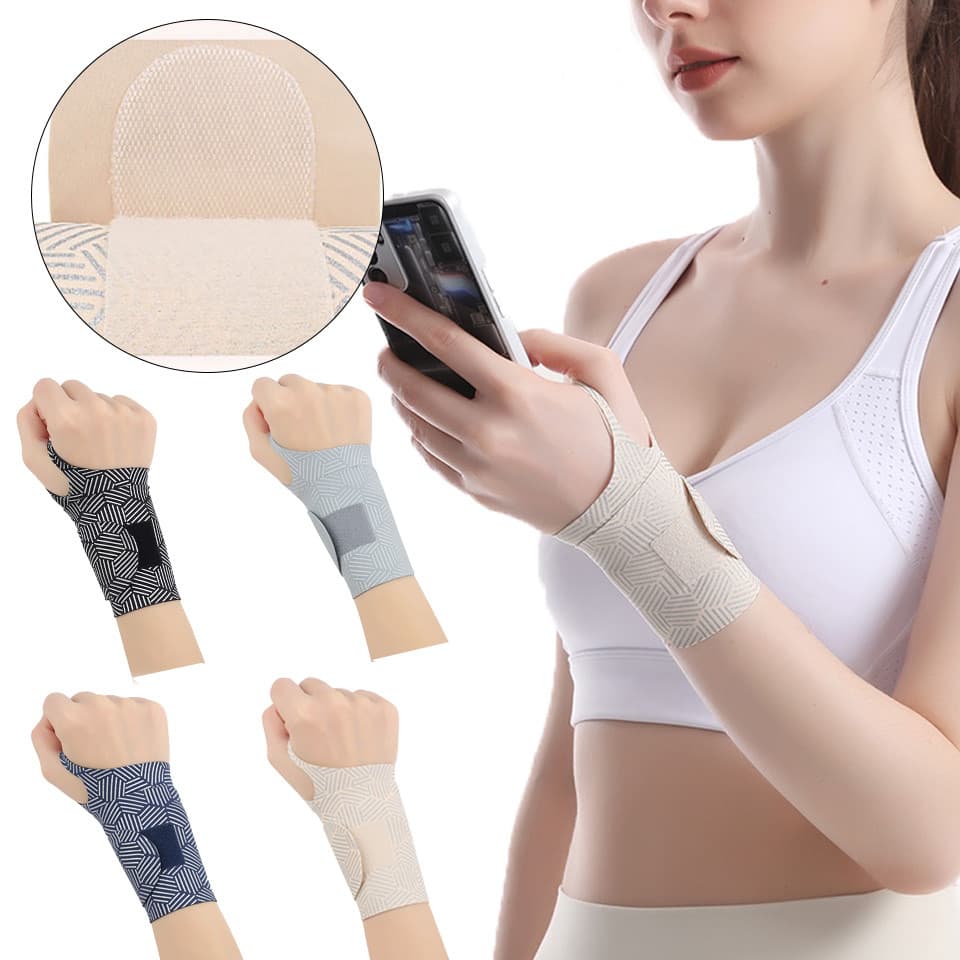 1 Peça Pulseira Ajustável Compressão Ultra-Fino Respirável Esporte Yaga Treinamento Envoltório Protetor De Pulso