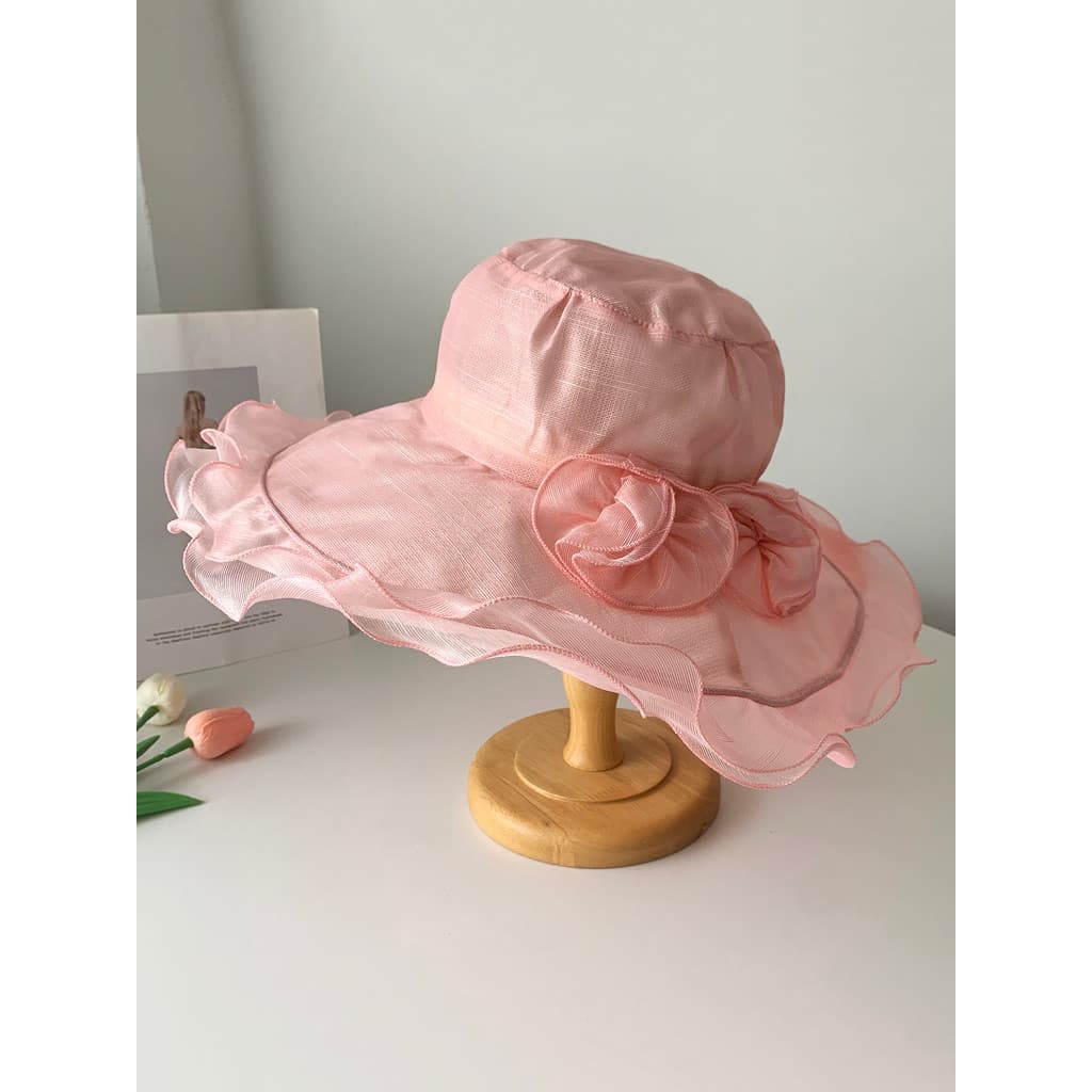 2025 novo estilo balde chapéu feminino verão chapéu de sol viagem ao ar livre moda estilo ocidental meia-idade mãe guard