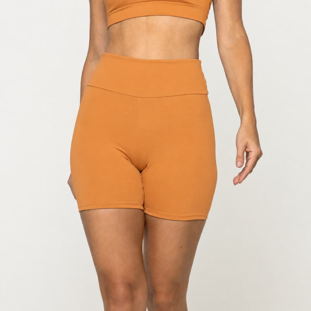 Short Academia Feminino Poliamida Cintura Alta Shorts Fitness Treino Zero Transparência