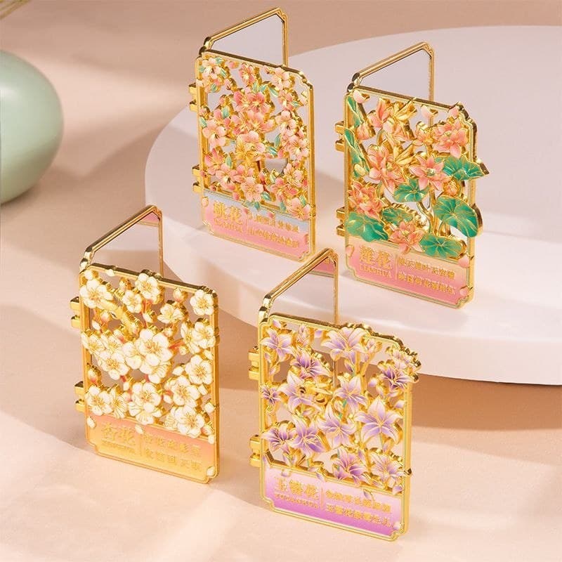 Xinjiang flores como brocado espelho de maquiagem Metal oco Flip lembranças lembranças namoradas presentes de aniversári