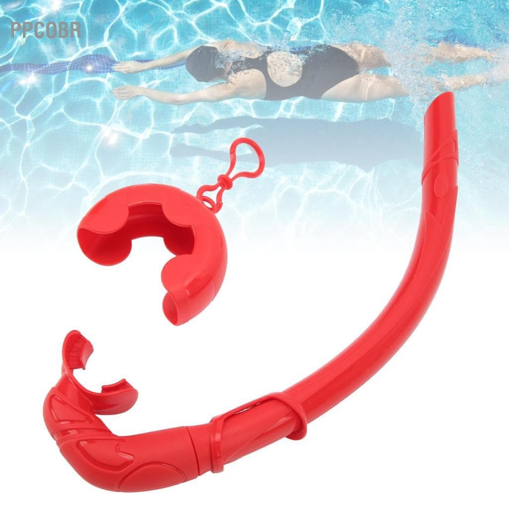 Ppcobr Snorkel seco de silicone completo macio portátil com tubo de caixa de armazenamento para adultos e crianças