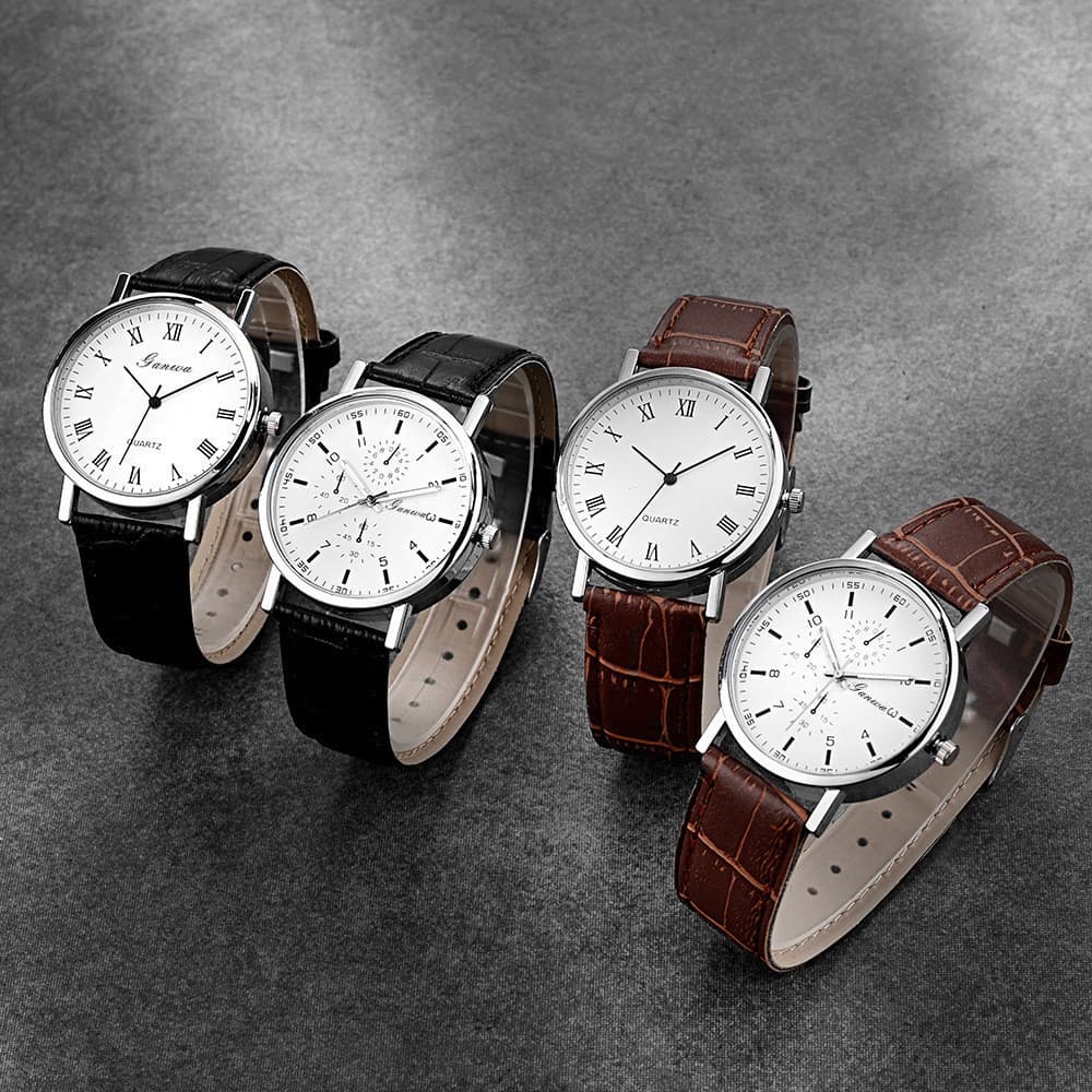 Relógio de quartzo masculino exclusivo, aparência requintada, relógio masculino decorativo, relógio mecânico simples.