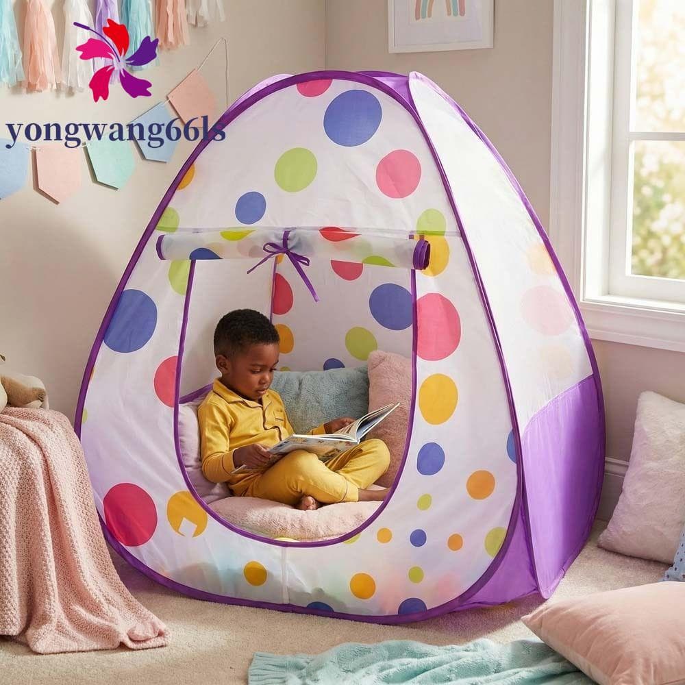 Tenda De Bolinhas Vermelhas YONGWANG , Barraca Portátil Para Brincar Infantil De Casas De Princesa , Barracas De Brinque
