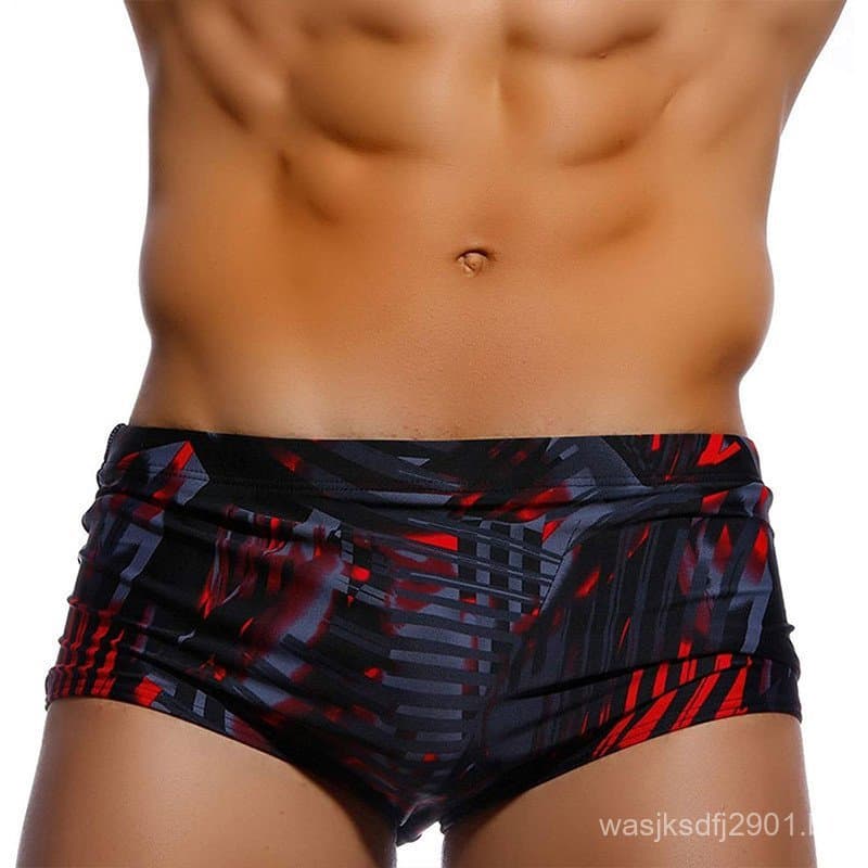 boxer troncos de natação geométrico estilo simples tecido poliéster Design jovens meninos equipamentos natação elást